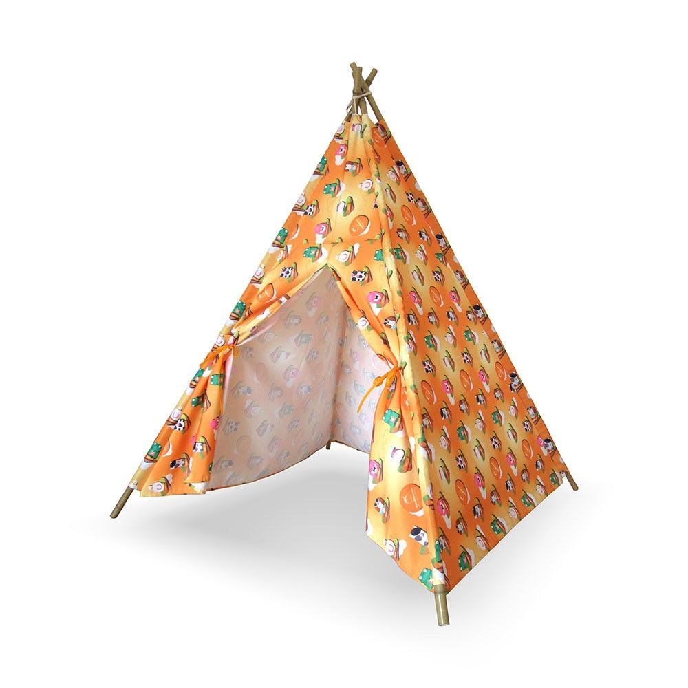 Tenda Indiana Per BambiniTEPEE BABY Con Struttura In Bamboo 102x102x155h  08020 - Etna Pellet Di Casoria Antonio