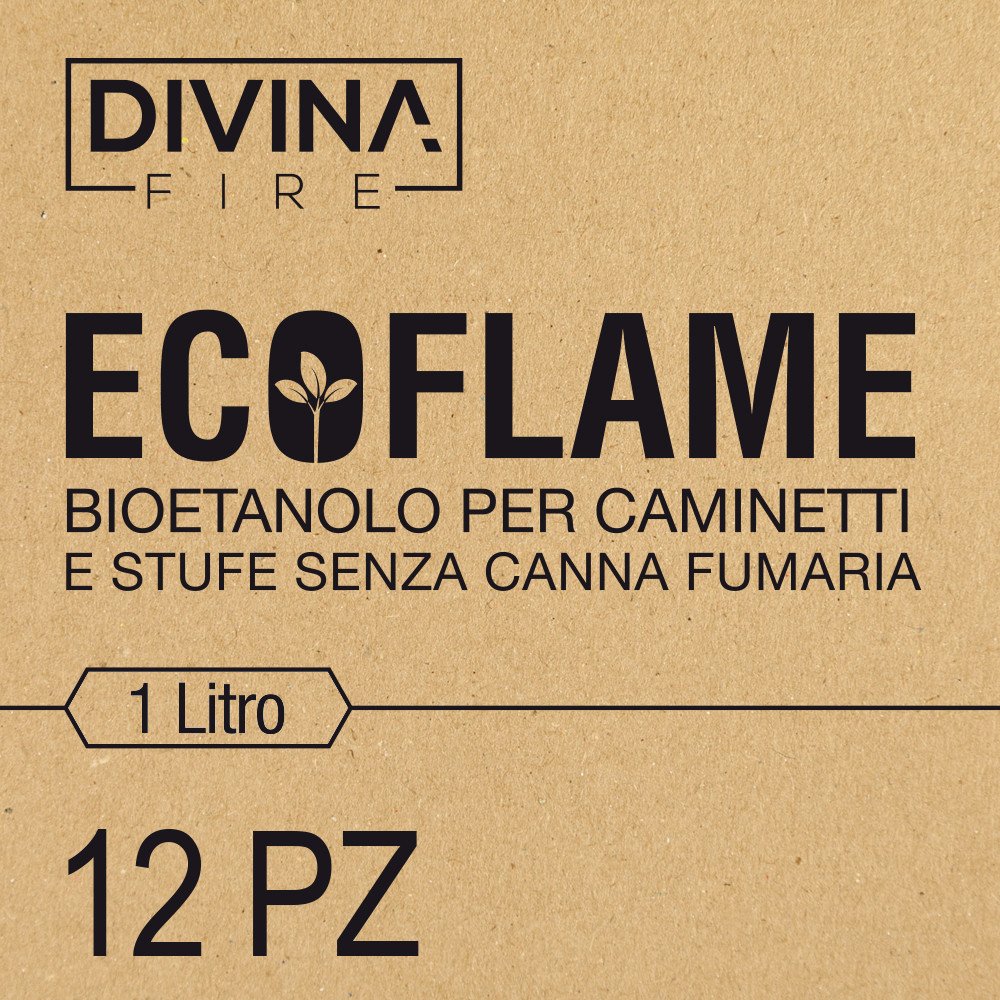 5 lt Bioetanolo combustibile ecologico naturale per camini biocamini -  Divina Fire