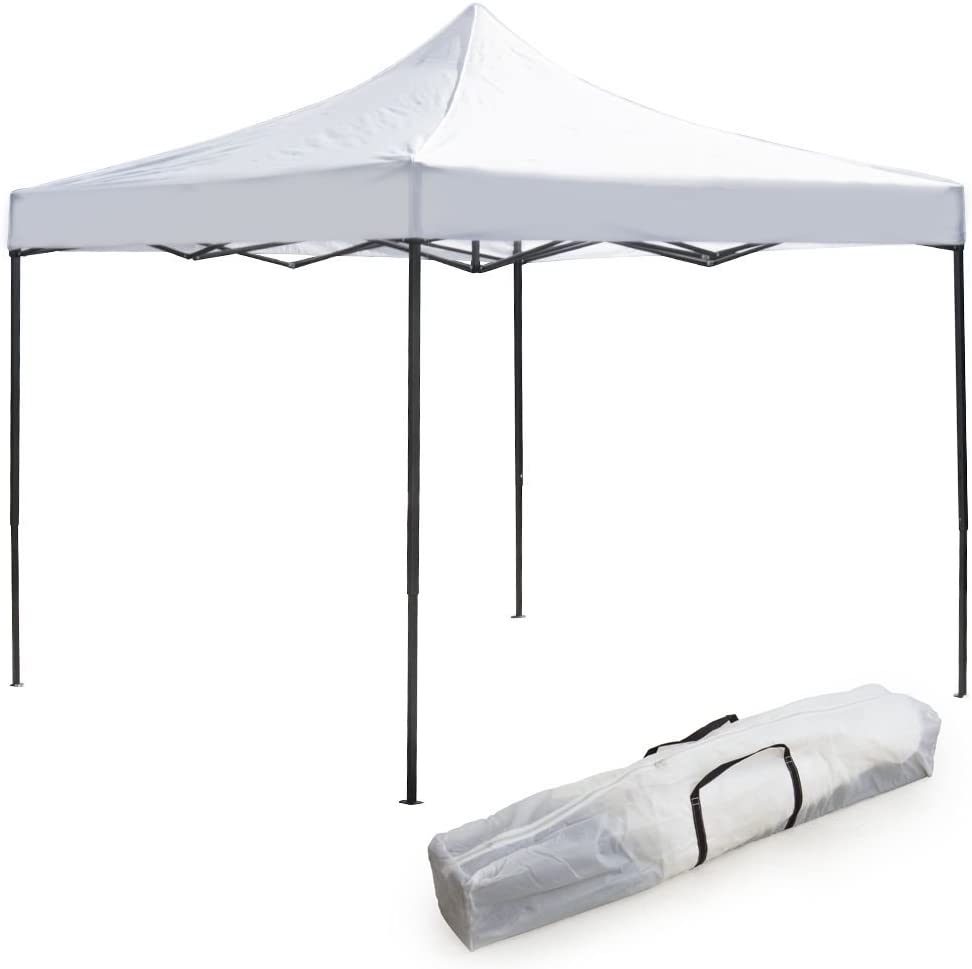 Gazebo Richiudibile Pieghevole 3 X 3 Bianco Ricoperto In PVC Impermeabile  OPEN - Etna Pellet Di Casoria Antonio